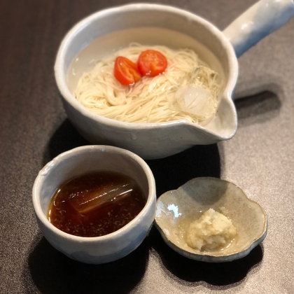 生姜タレのそうめん