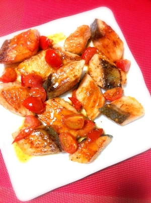 サーモンのハニーバター焼き♪
