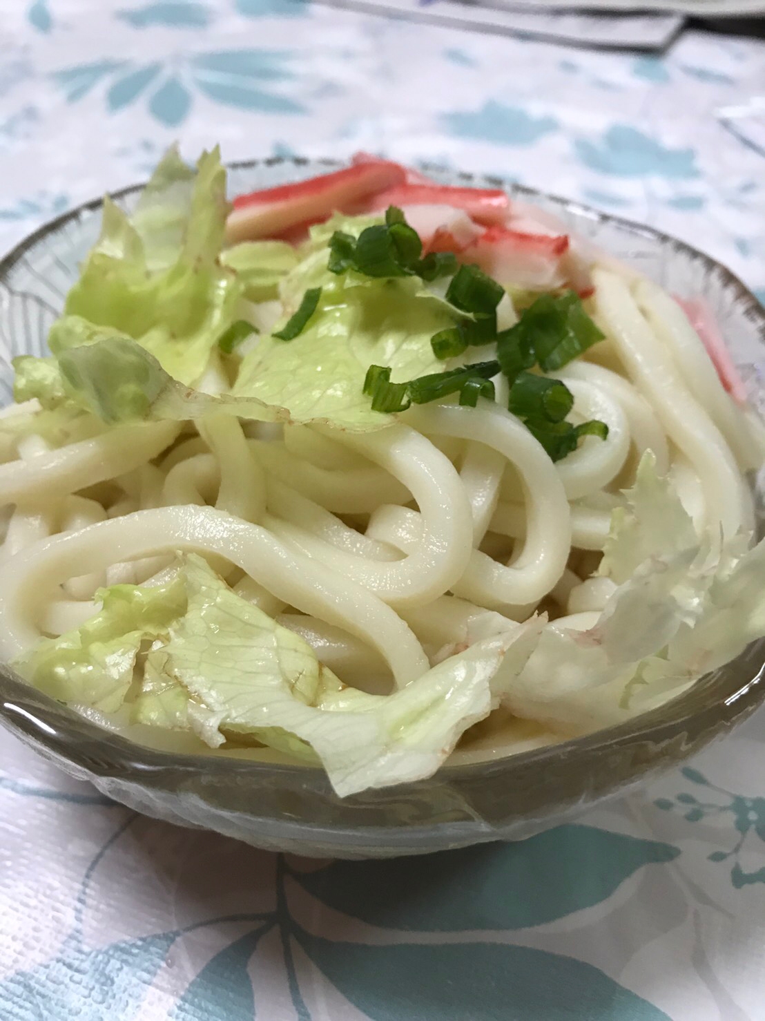 カニカマで彩り☆楽チン冷やしうどん(*^^*)☆