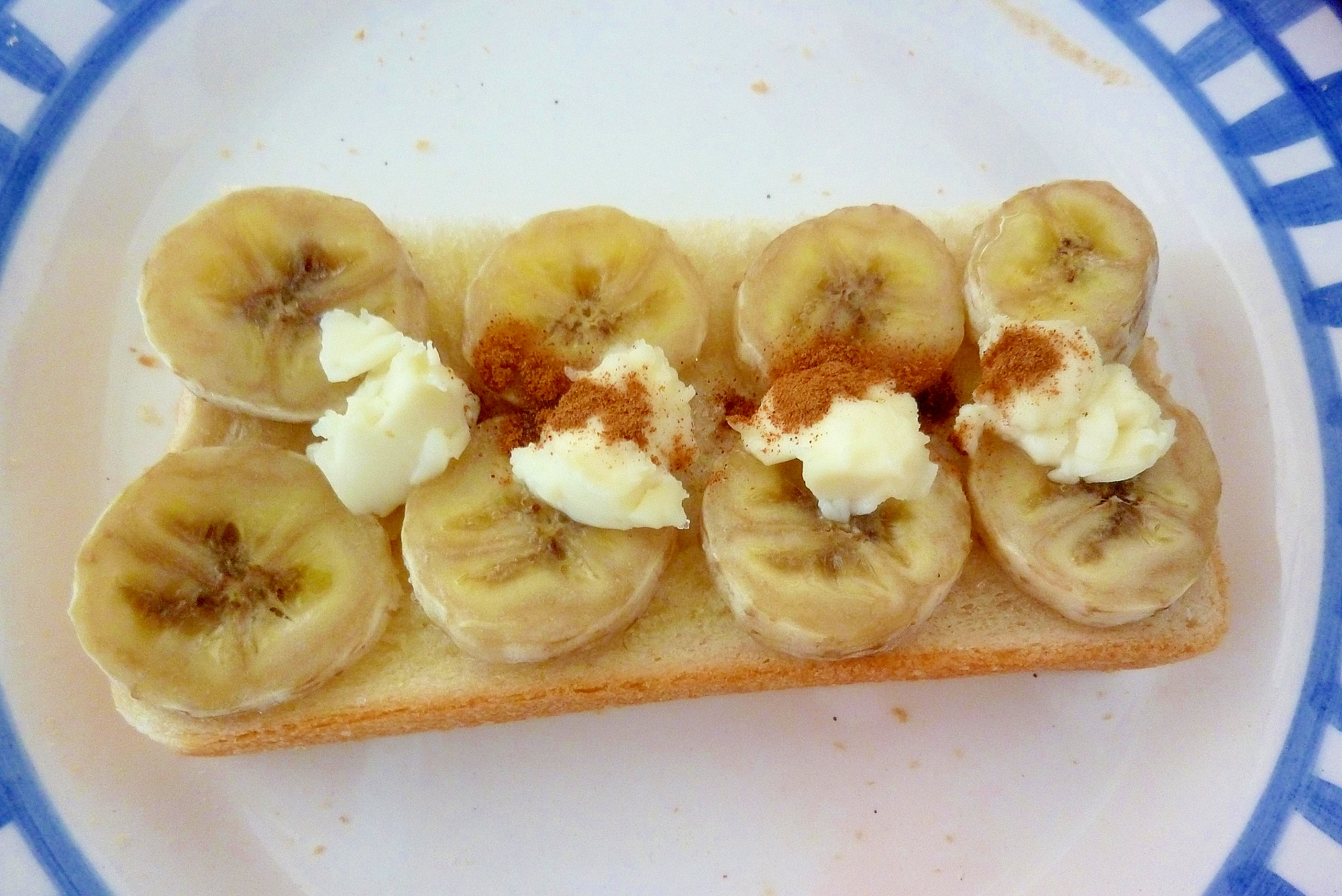 ☆クリームチーズとバナナのシナモントースト☆