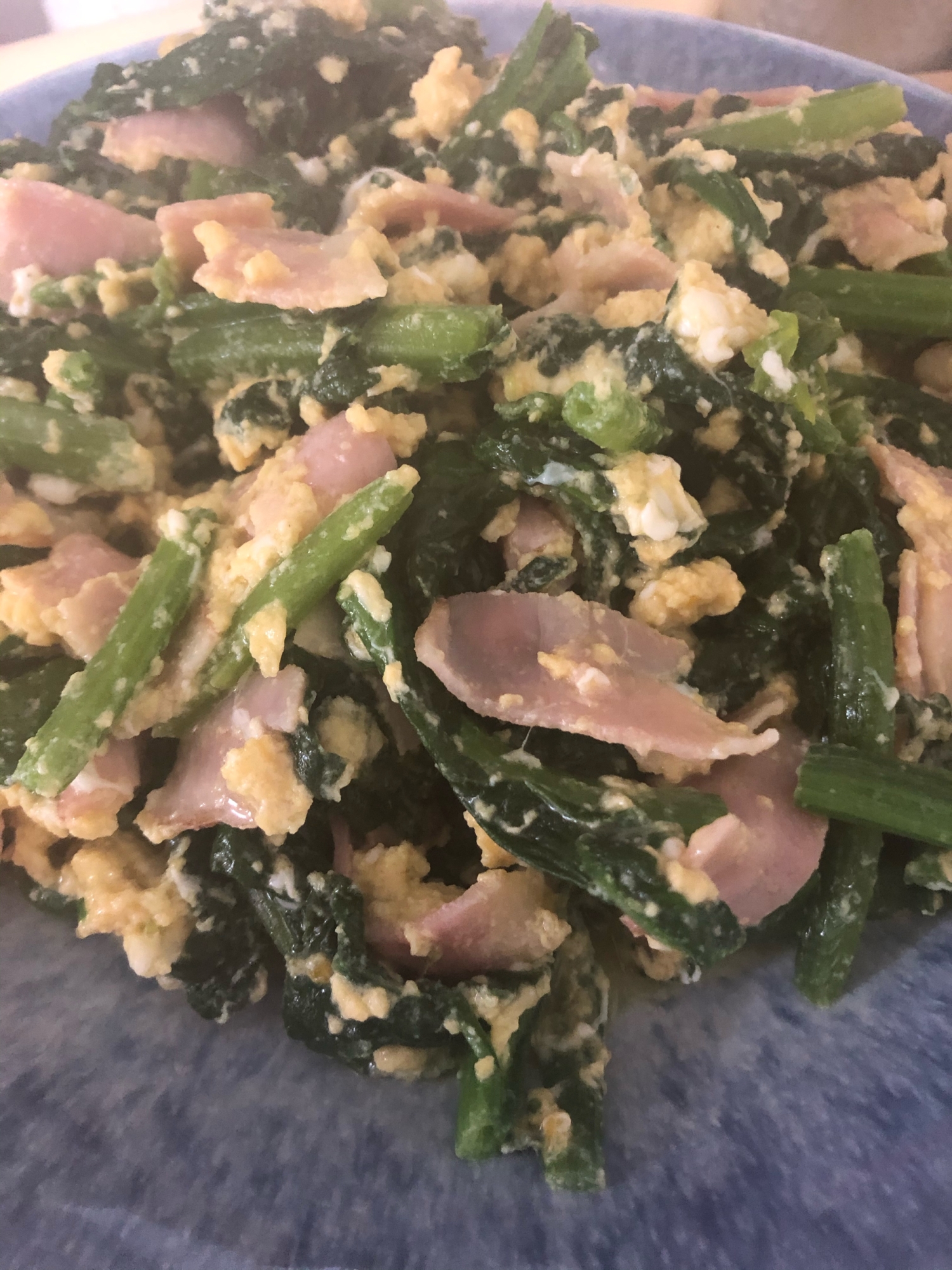 超簡単!ほうれん草の炒め物♡