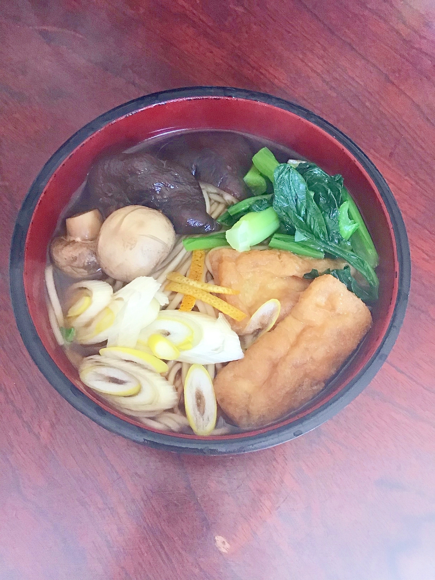 マッシュルーム入り五目柔にゅうめん。
