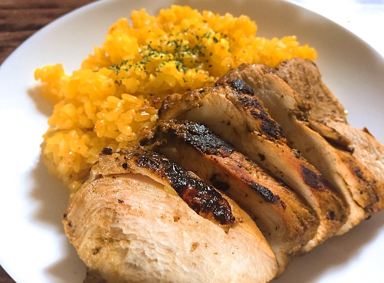 漬けて焼くだけ!マスタード入りタンドリーチキン