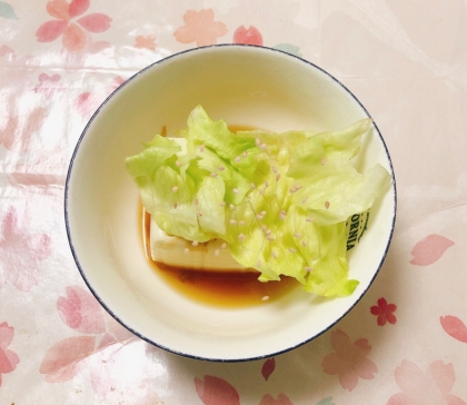 豆腐レタス丼♬