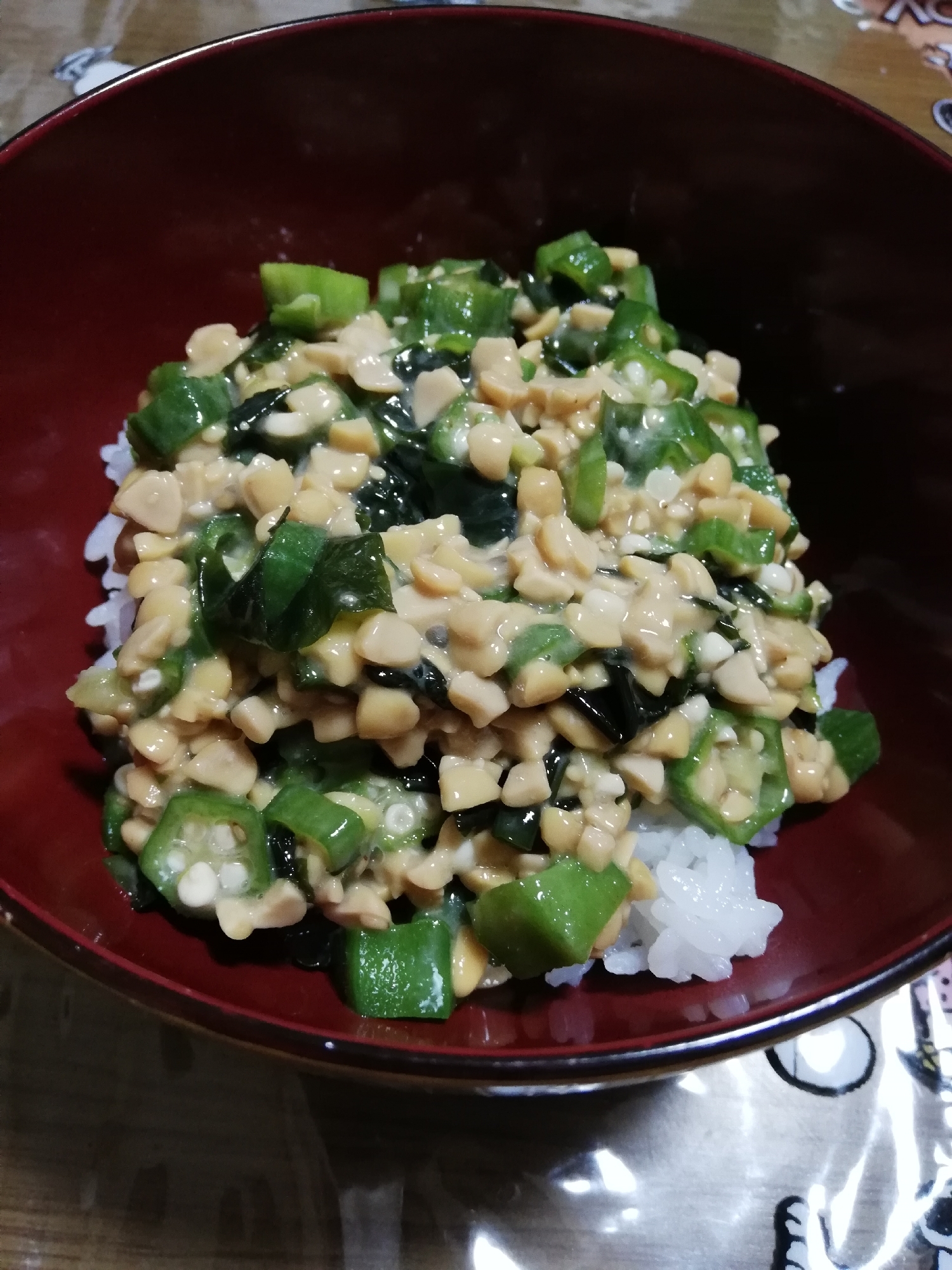 包丁いらず！ヘルシーな納豆オクラ丼