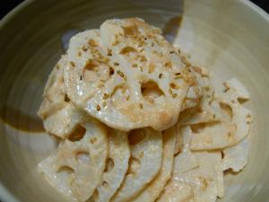 レンジで簡単!れんこんの明太マヨネーズ