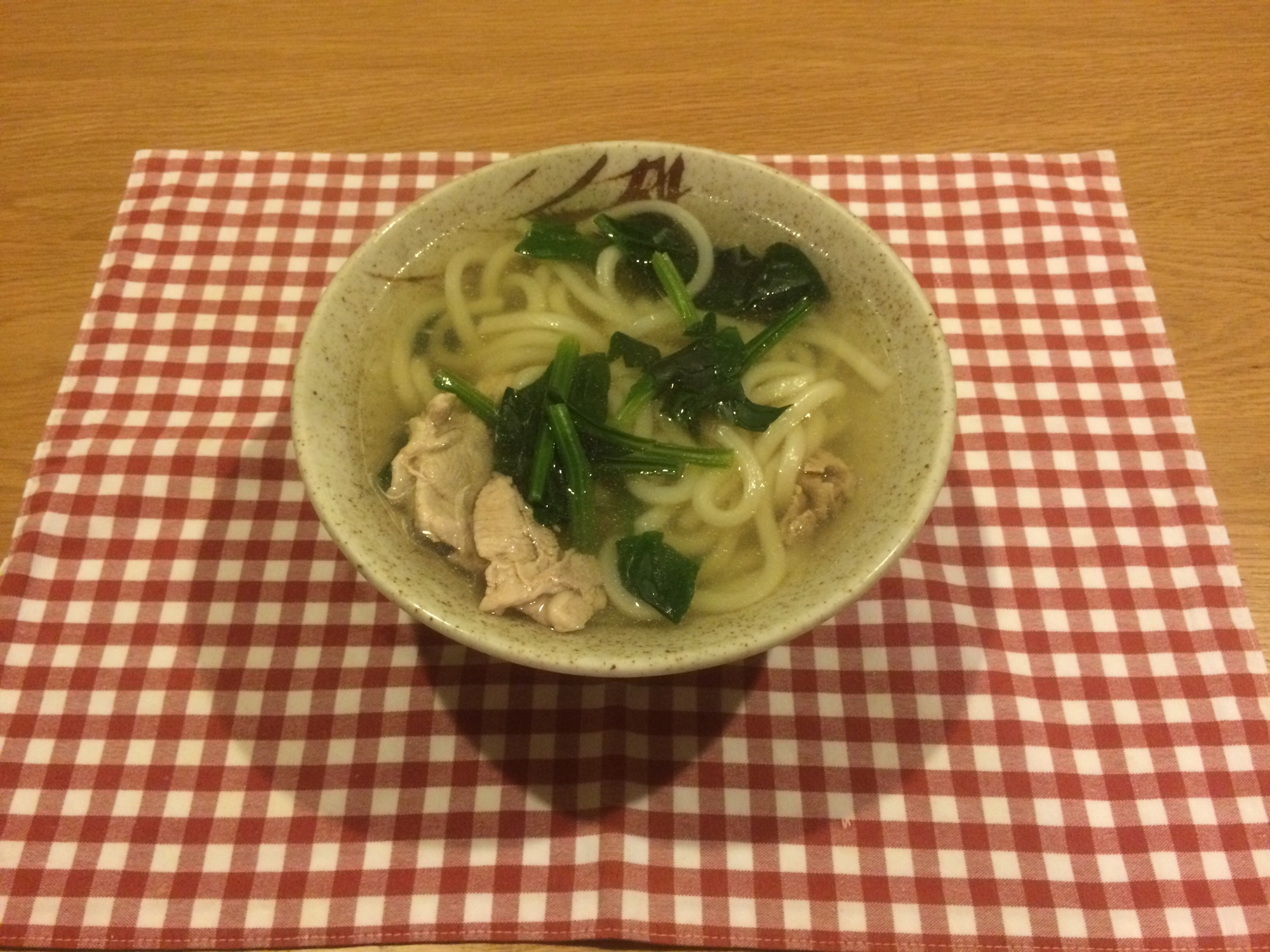 豚肉とほうれん草の煮込みうどん