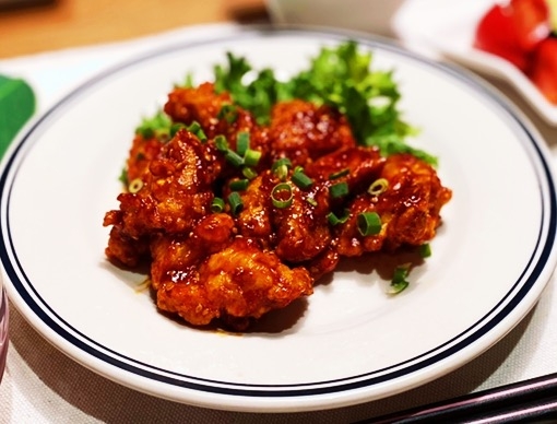 旨辛 甘辛 ヤンニョムチキン レシピ 作り方 By Maachan79 楽天レシピ