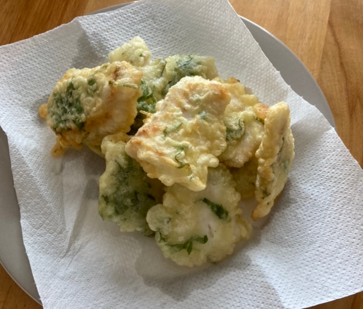鯛の青じそ天ぷら