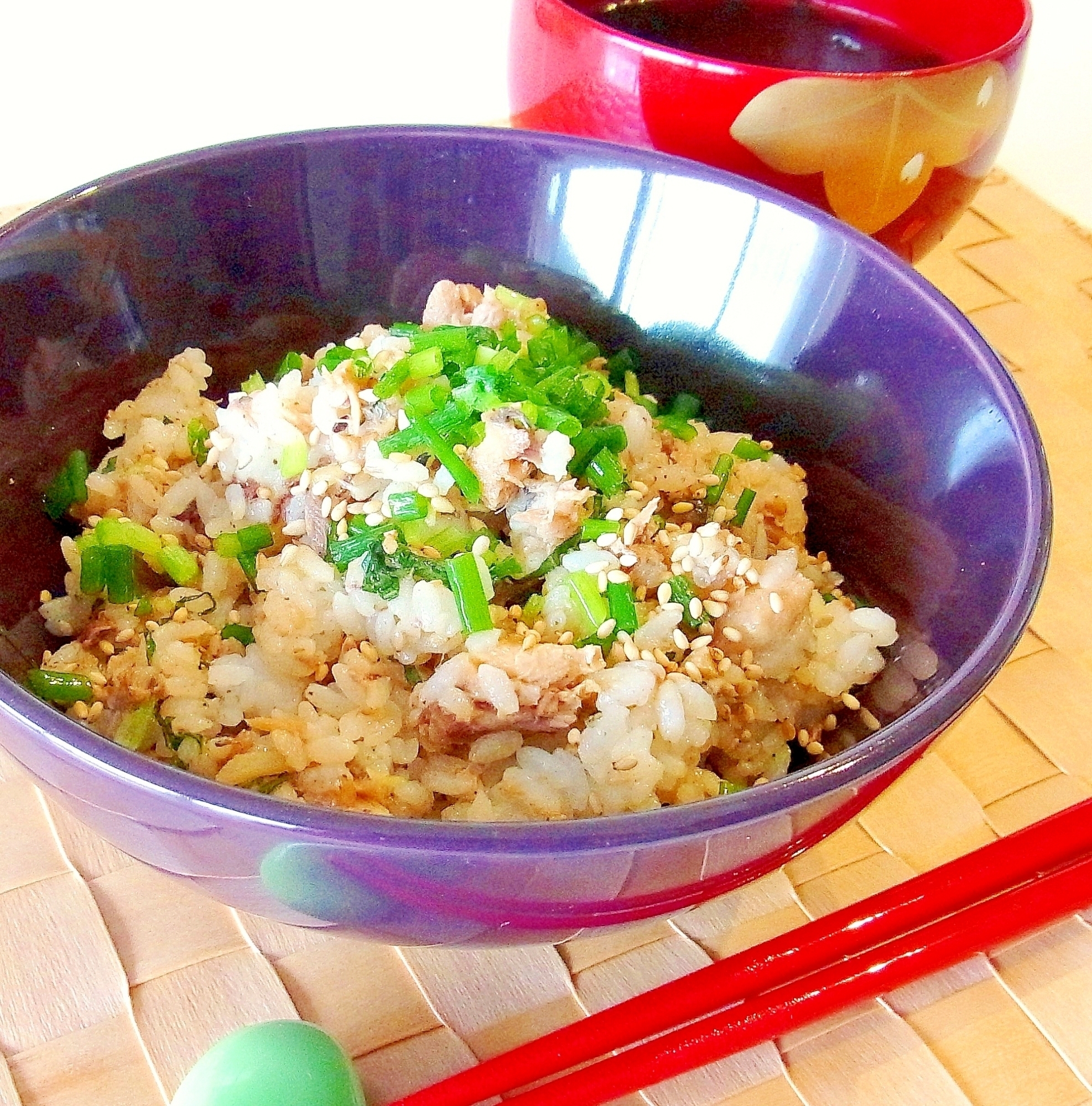 さば缶で簡単!鯖と大葉の混ぜご飯