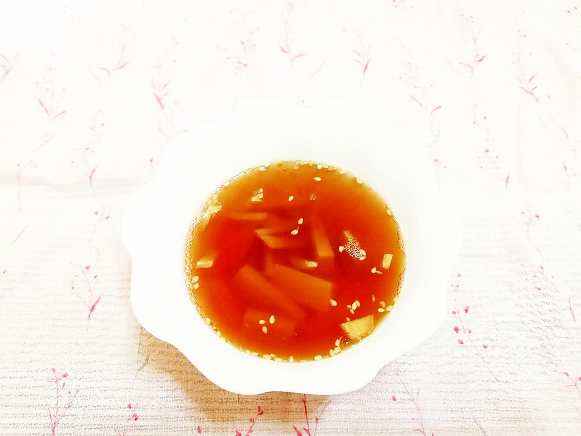 人参と生姜の和風スープ
