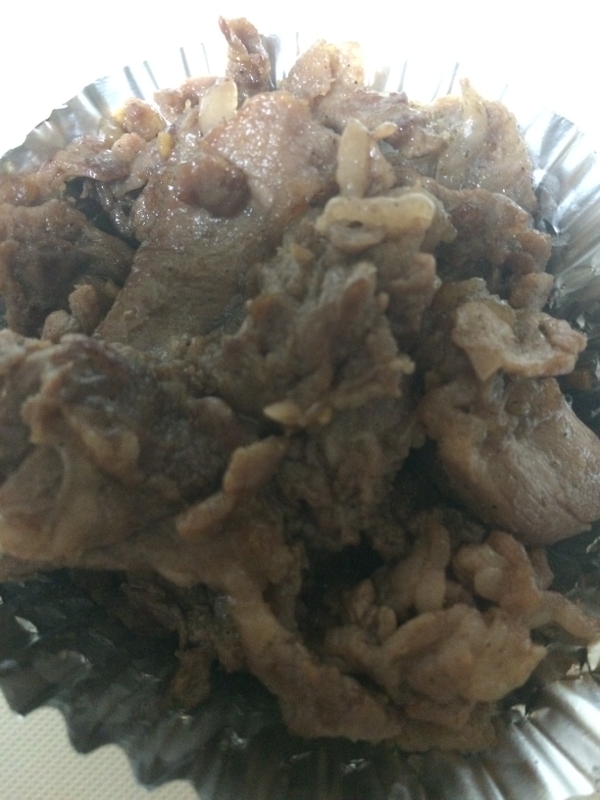 牛肉の赤味噌炒め(❁・∀・❁)