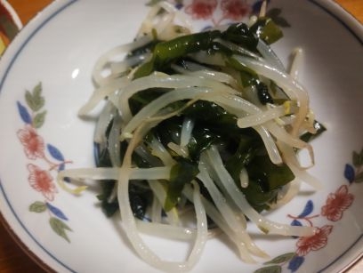 もやしとわかめのナムル