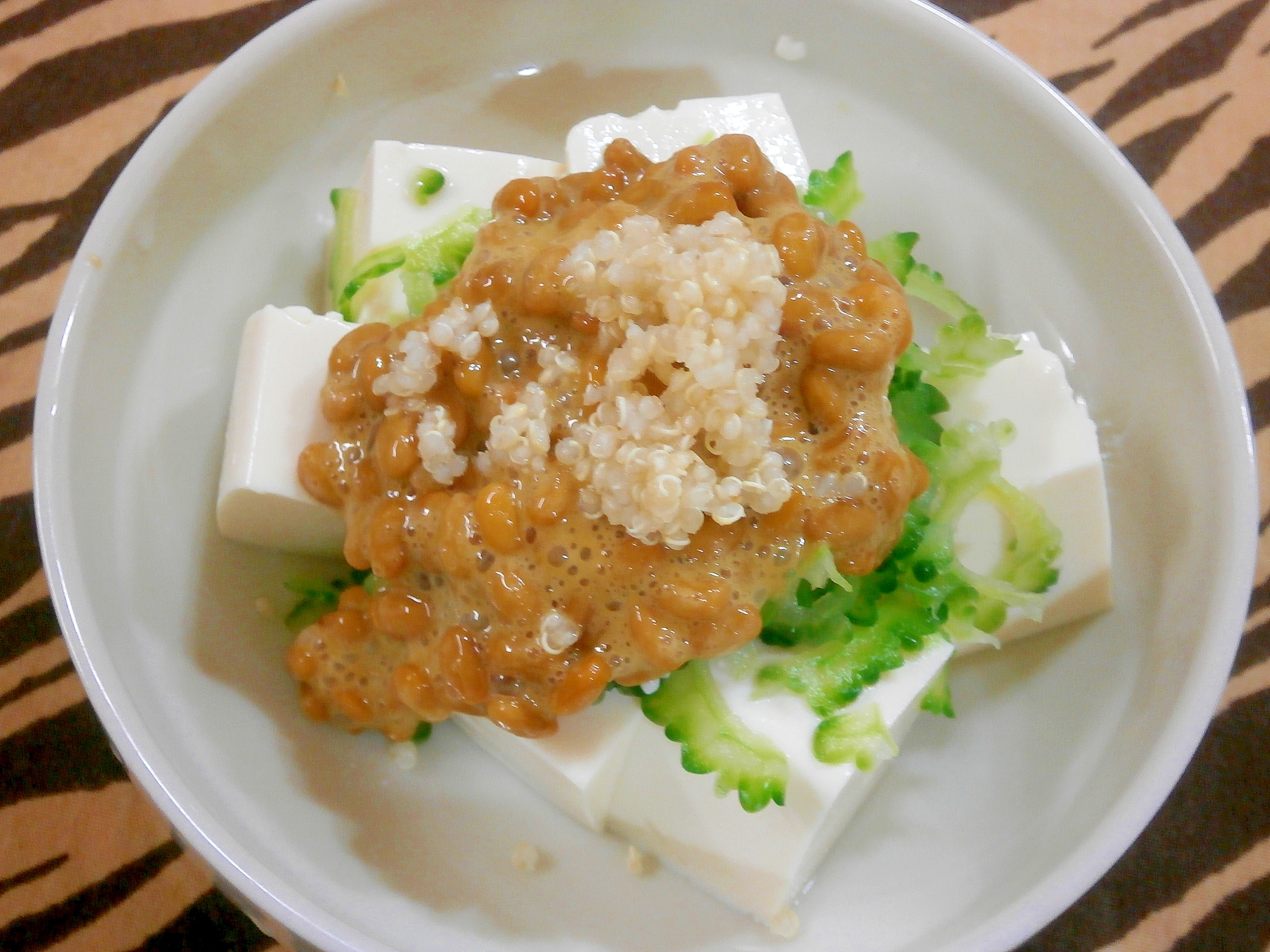 ゴーヤ・納豆・豆腐サラダ