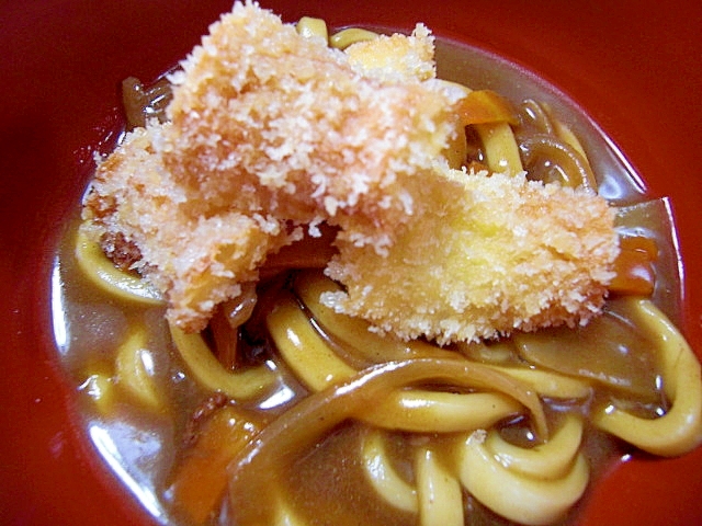 ちくわフライのせカレーうどん