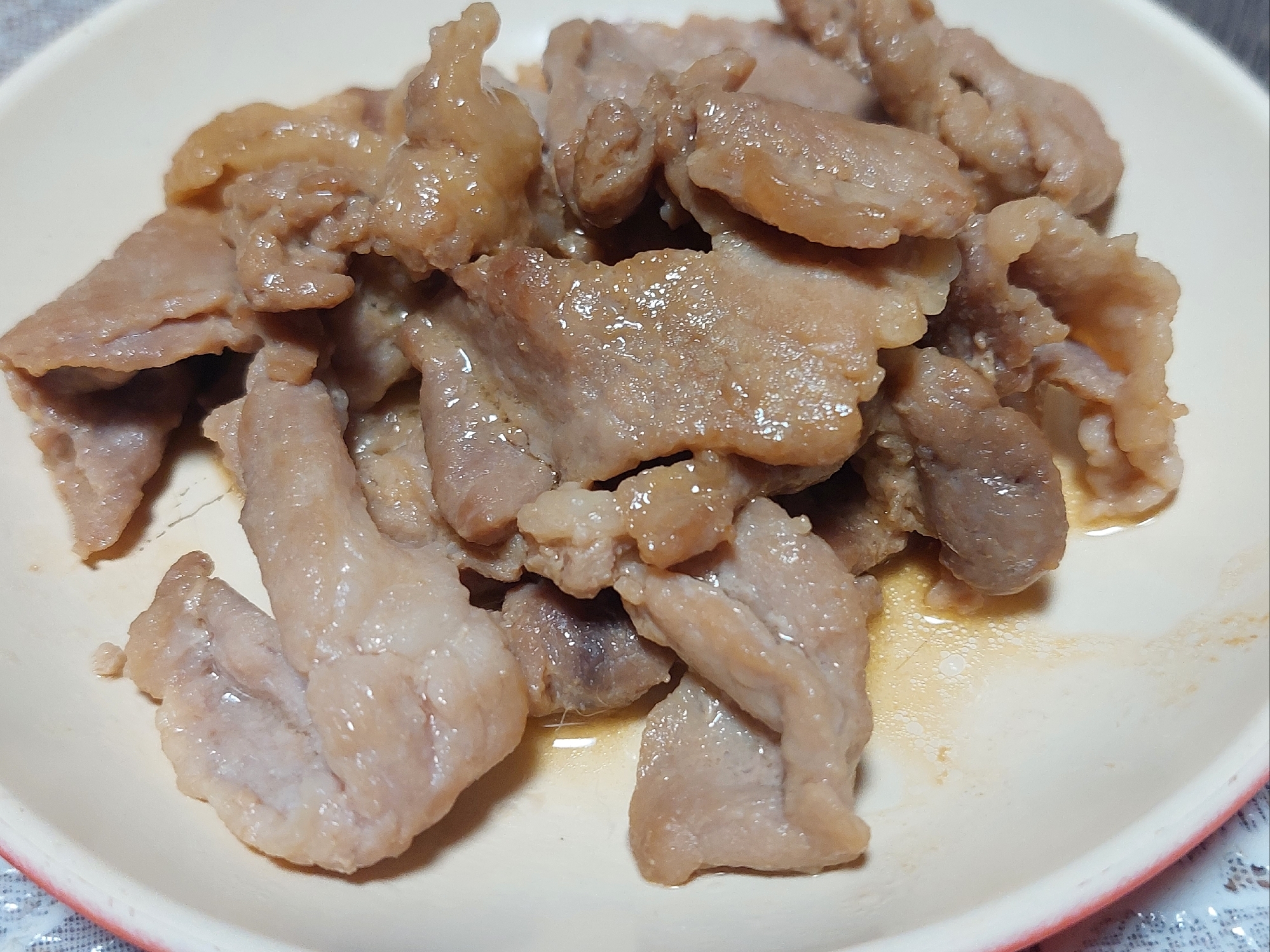 豚肉の生姜ポン酢炒め