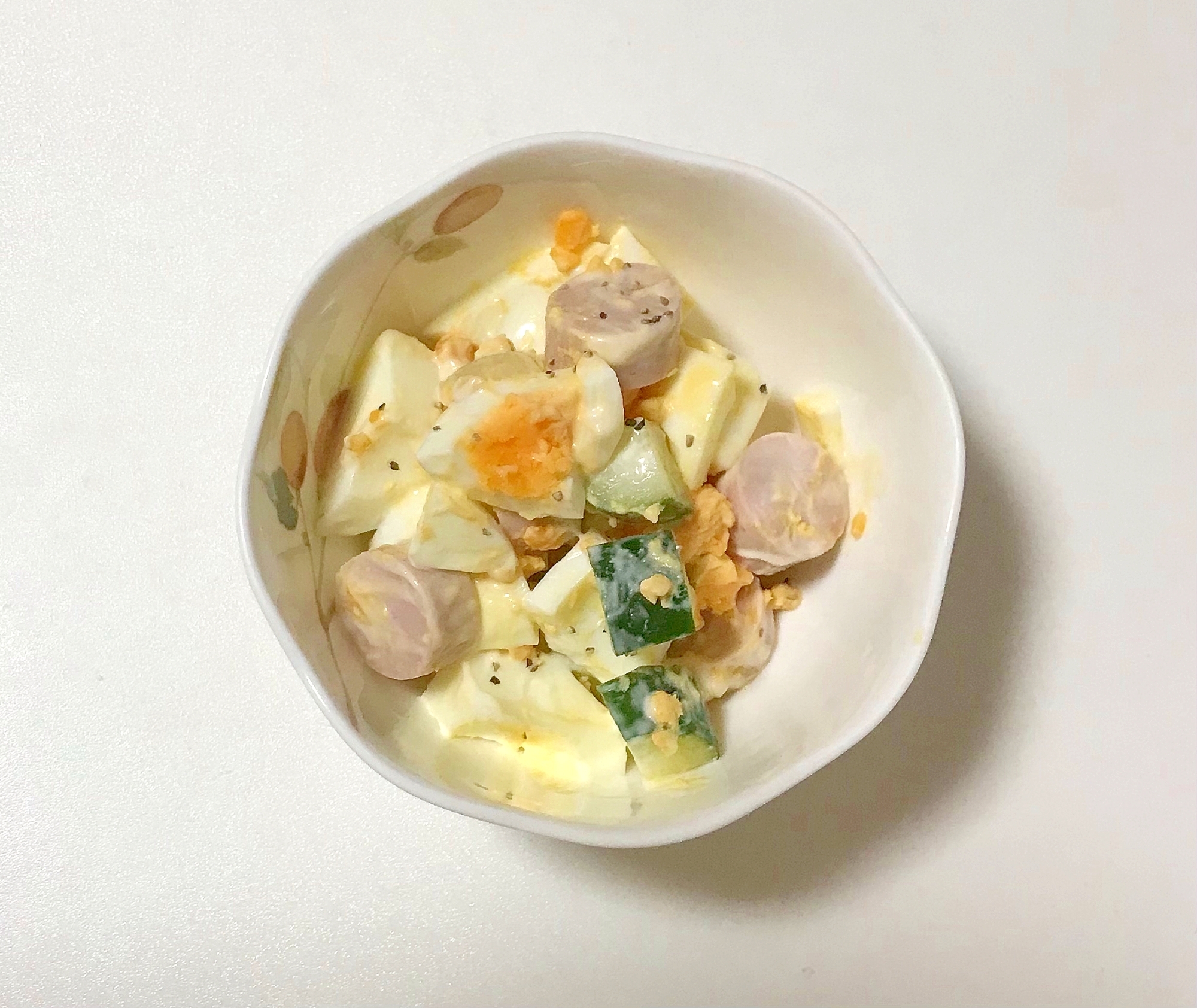 魚肉ソーセージの卵サラダ