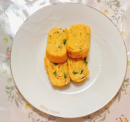 ネギとチーズの卵焼き♡