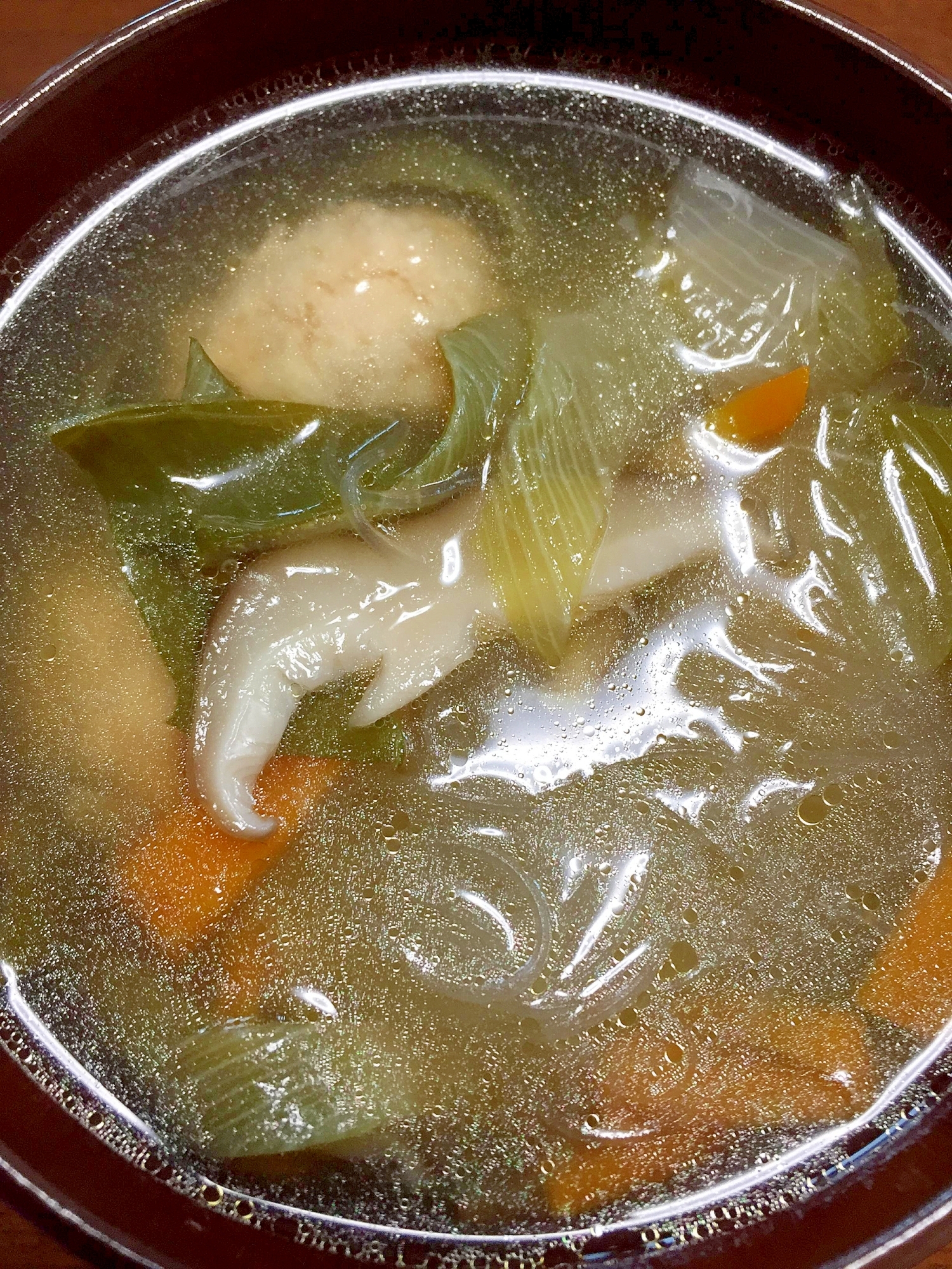 冷凍鶏団子のあったか春雨中華スープ〜母の日にも〜