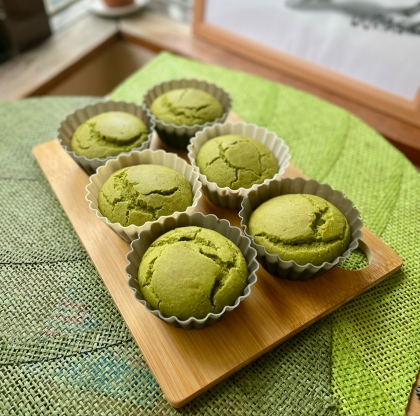 抹茶のカップケーキ