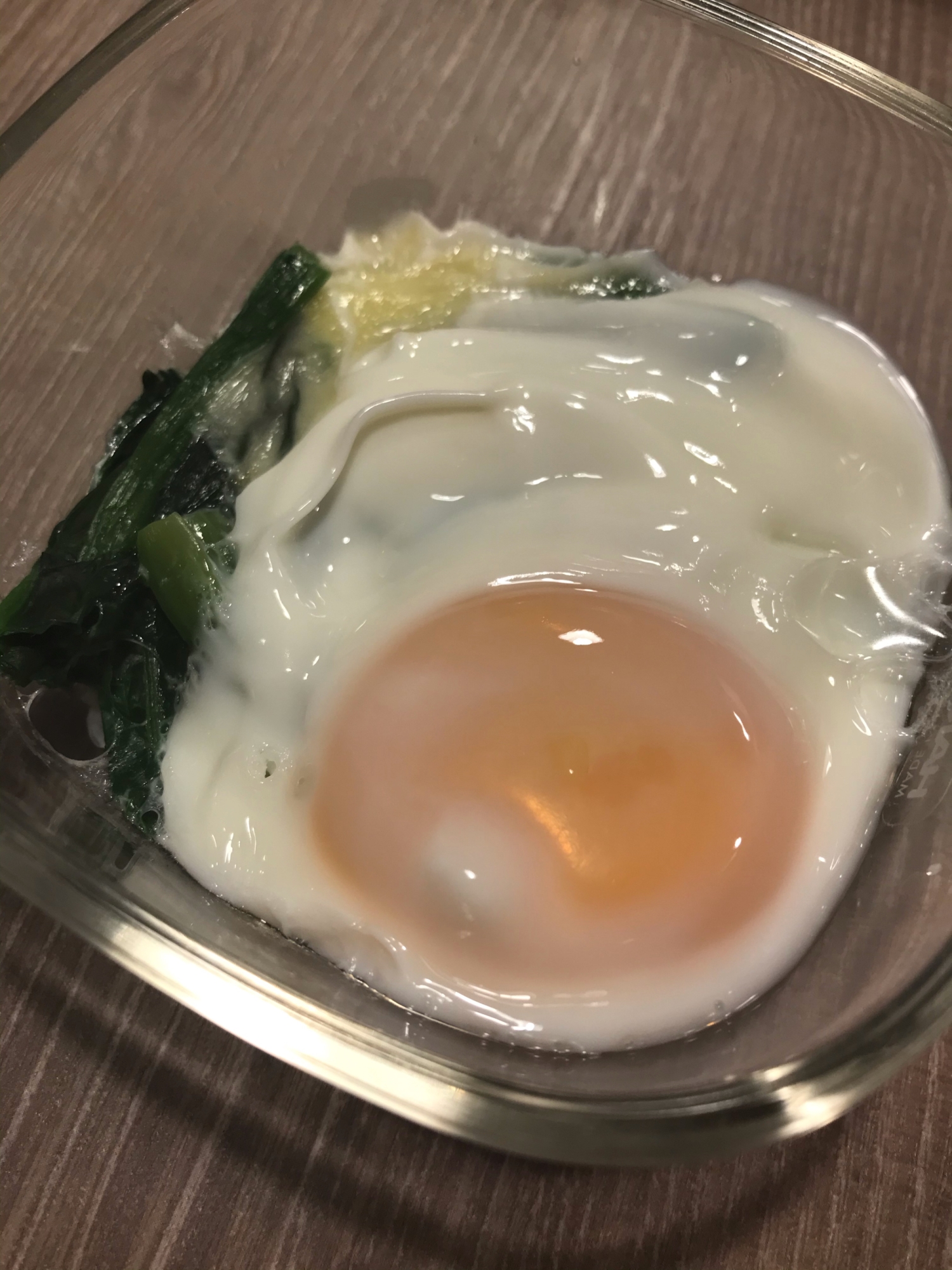 レンジでほうれん草卵焼き