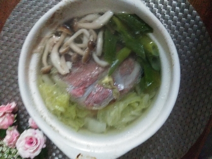 我が家の鯛ちり(鯛鍋)