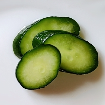 きゅうりの浅漬け(白だし・酢・砂糖)