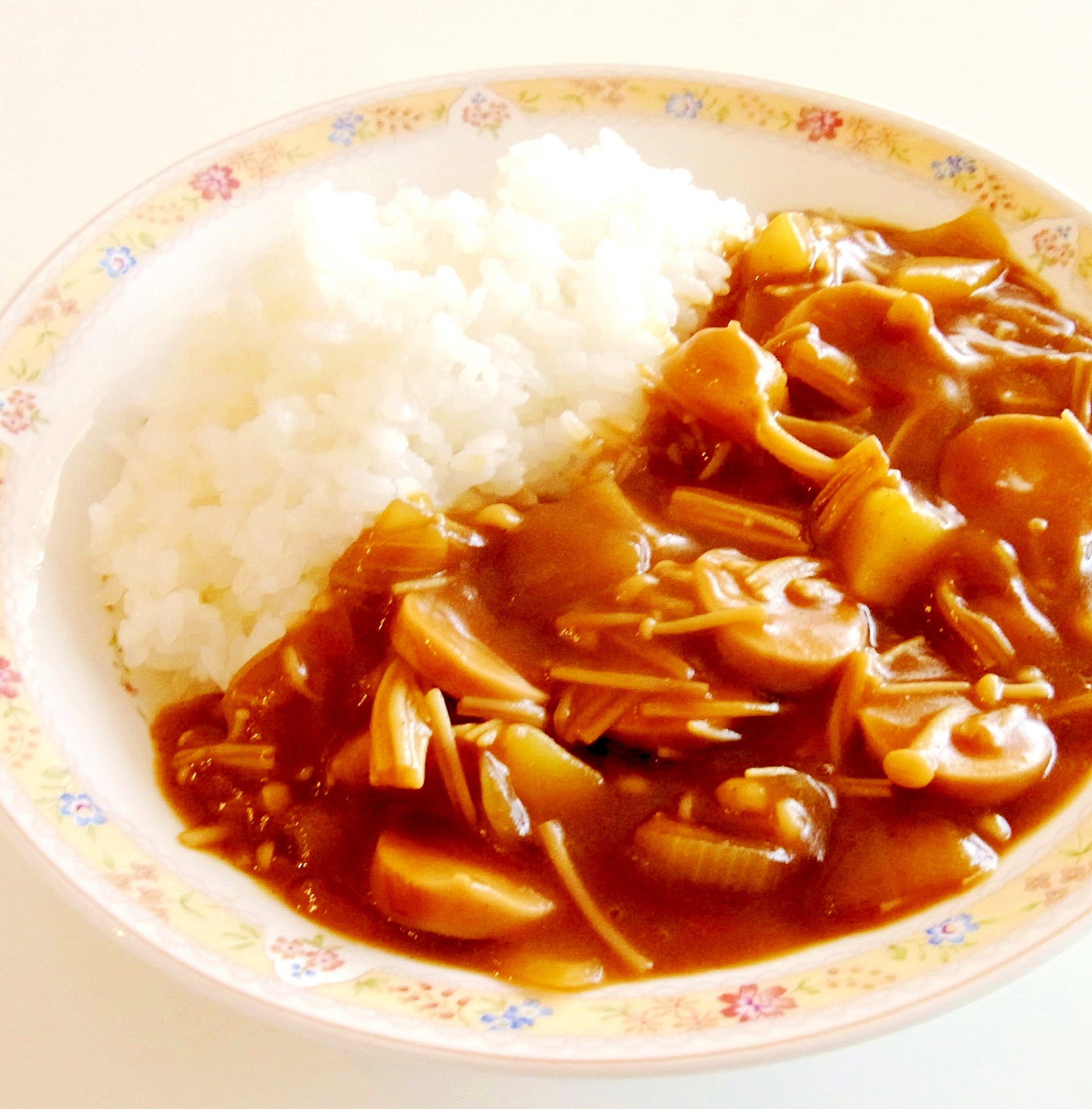 えのきとギョニソのカレーライス