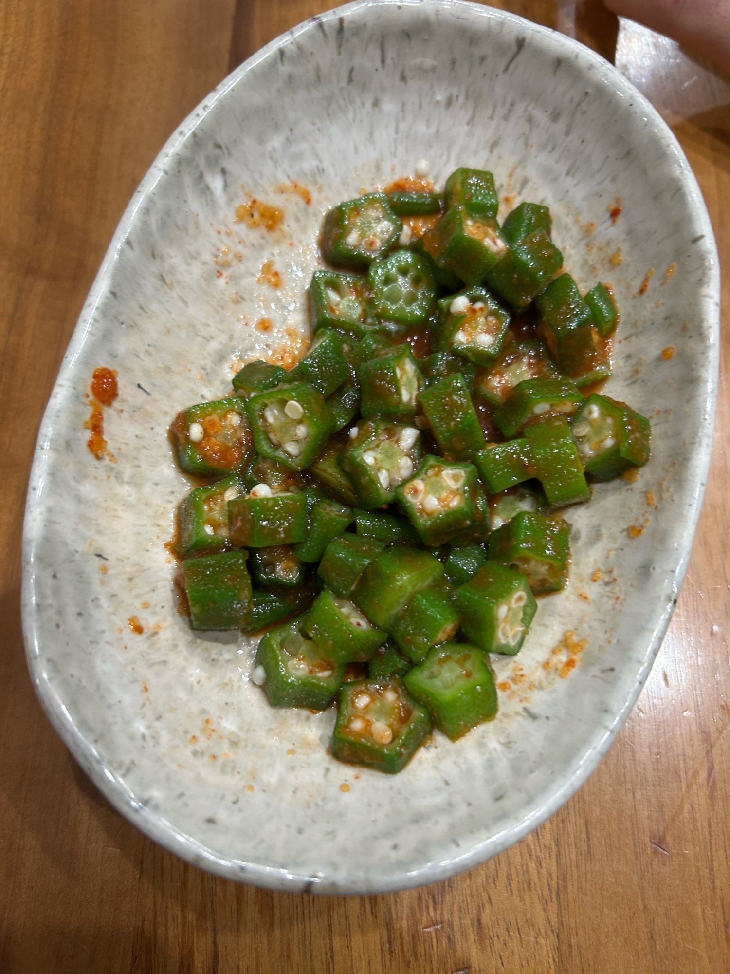 オクラのキムチ漬け