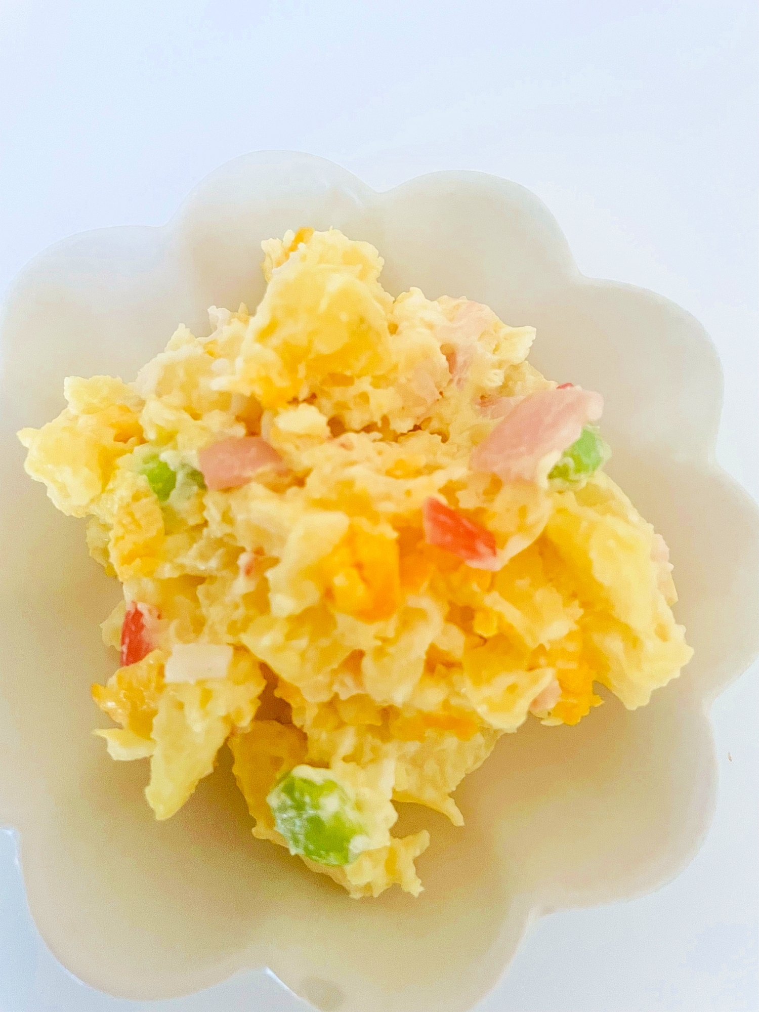 ハムとカニカマと枝豆のポテトサラダ