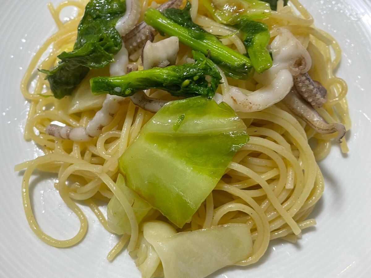 春の野菜使ったイカのアーリオオーリオパスタ レシピ 作り方 By けーも 楽天レシピ 春の野菜使ったイカのアーリオオーリオパスタ レシピ 作り方 By けーも 楽天レシピ