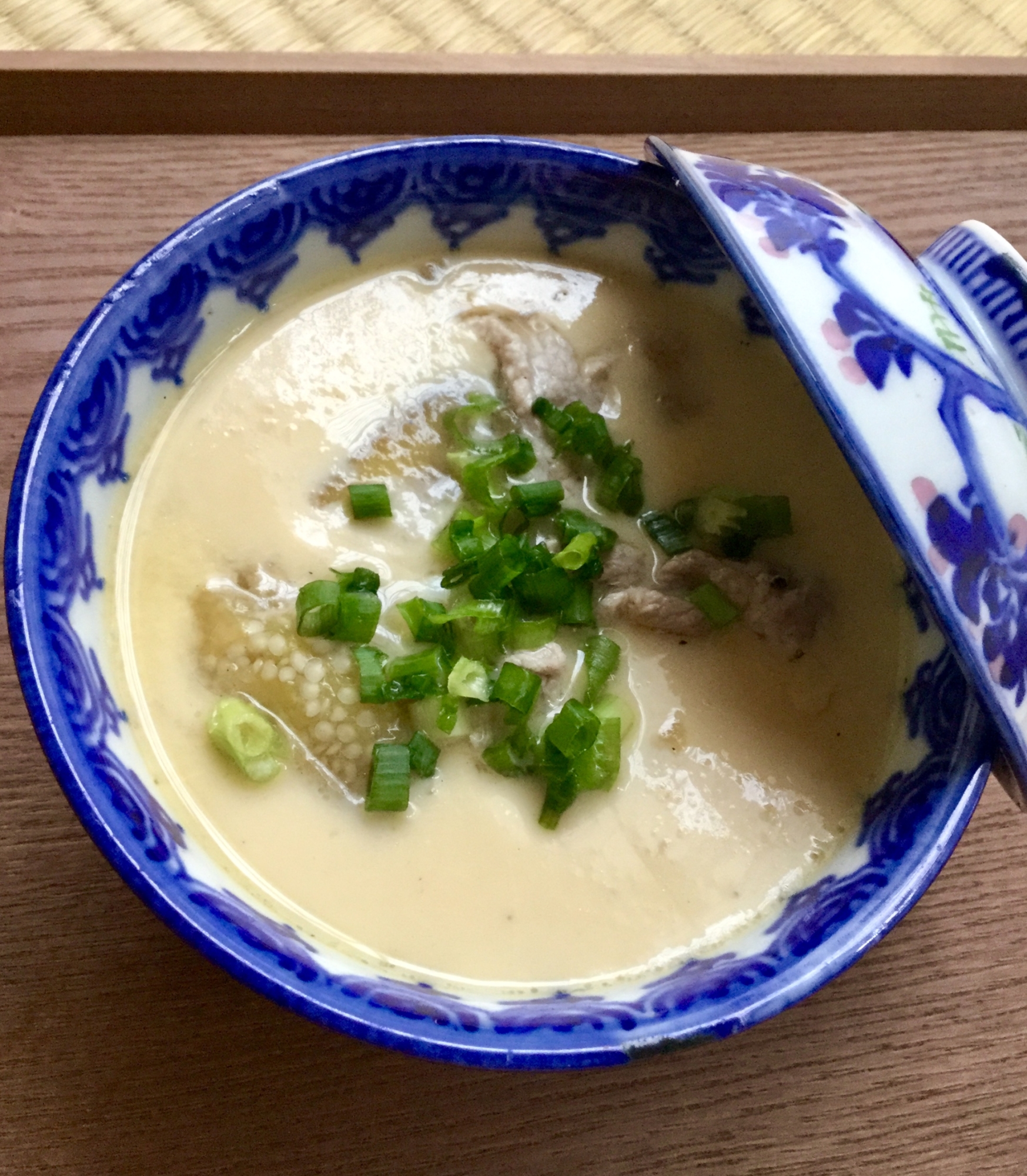 茄子と豚バラの茶碗蒸し