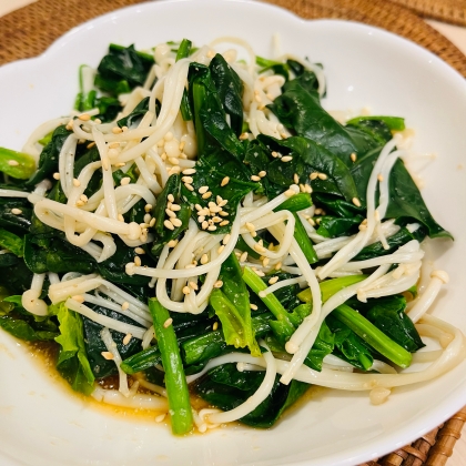 ほうれん草ともやしのナムル☆