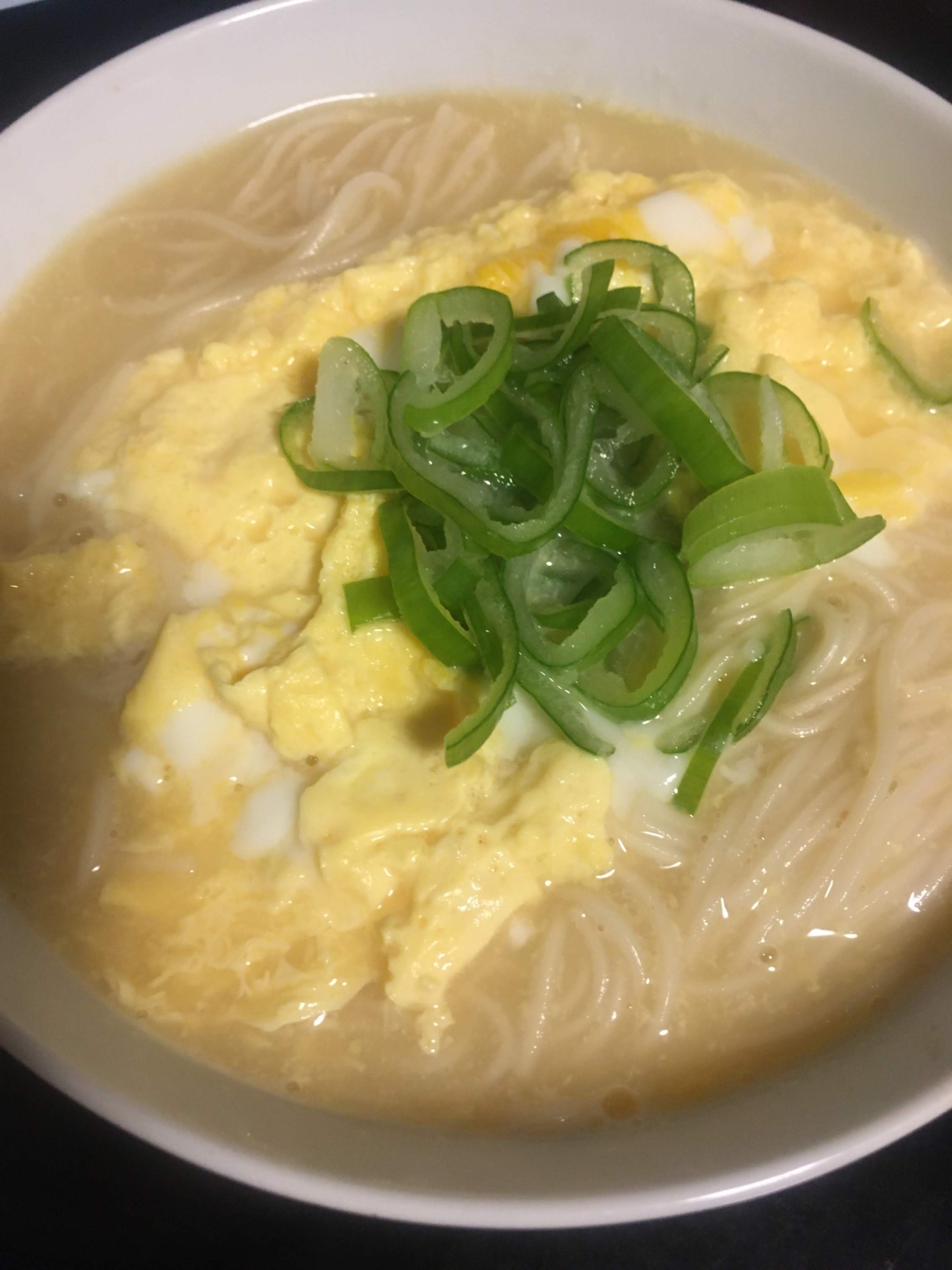 たまごのにゅうめん、味噌味