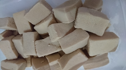 冷やして食べる高野豆腐もおいしいですね。