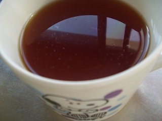 レンジで紅茶手軽で良いですね、蜂蜜を加えて美味しくいただきました♪