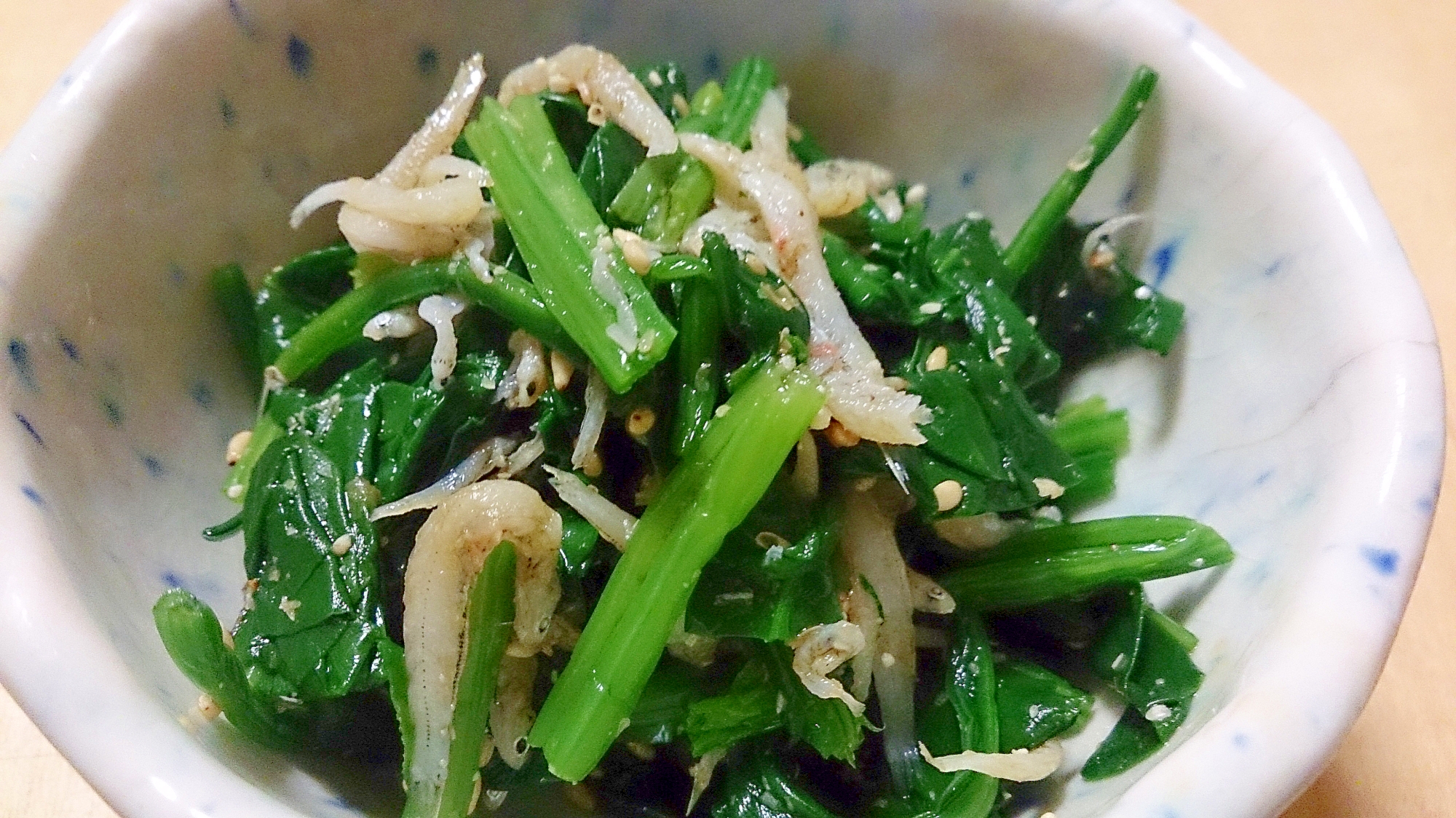 ほうれん草としらすのお浸し★カルシウムたっぷり!!