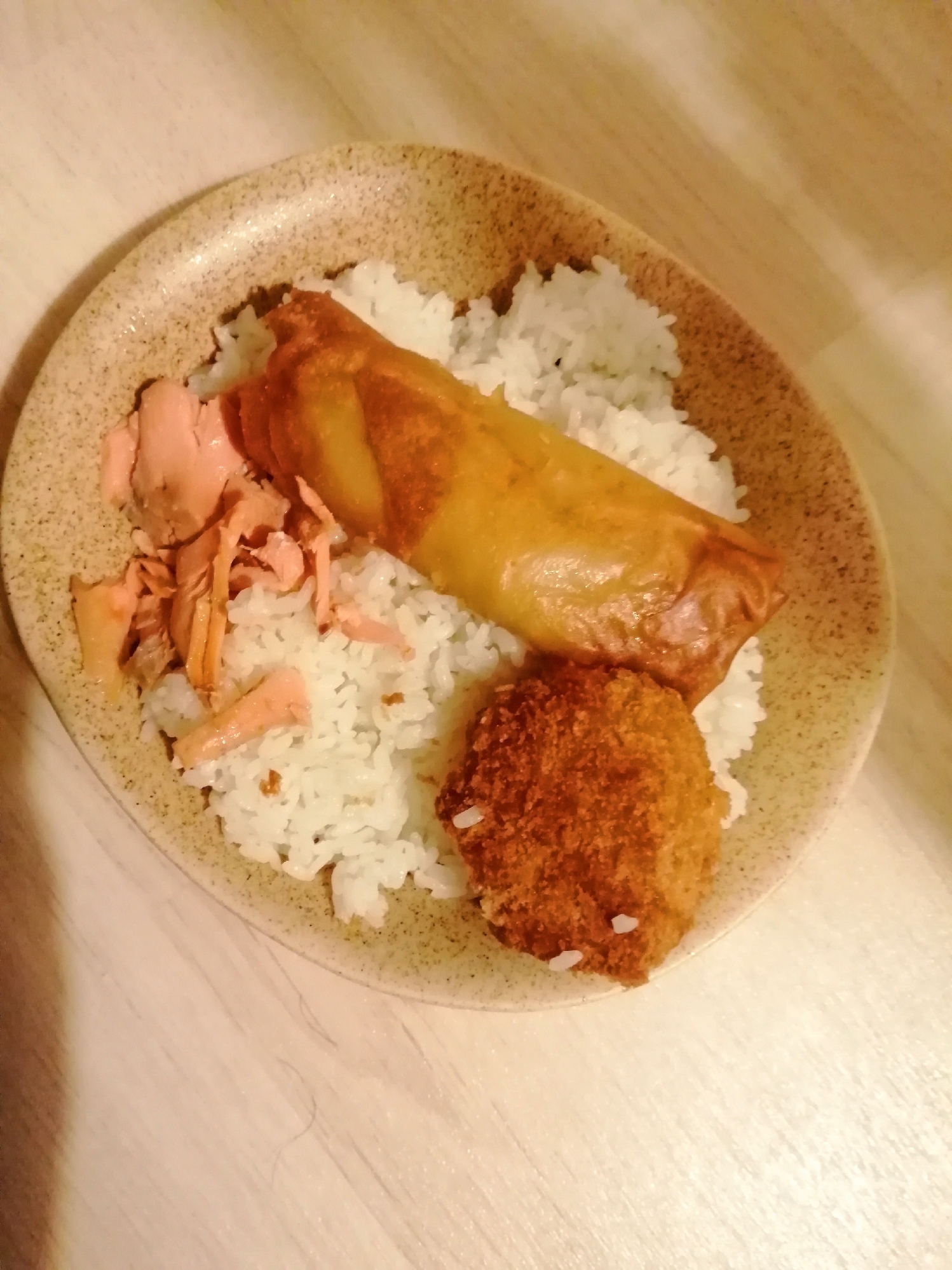 春巻きコロッケ鮭ライス