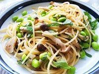枝豆入り和風パスタ