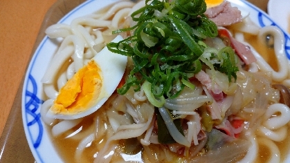 野菜あんかけうどん