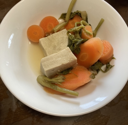 長ネギと高野豆腐の煮物