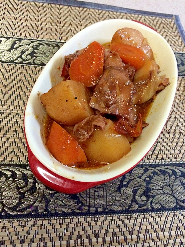 冷蔵庫のあまりもんdeごちゃ混ぜ煮
カチャトーラ風