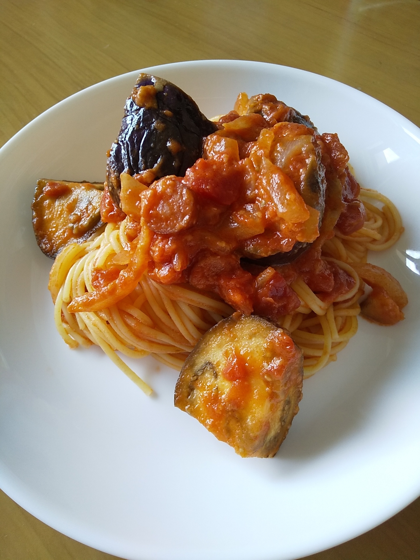 簡単！お手軽！茄子とトマトのパスタ