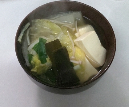 しょうがであつあつ☆湯豆腐