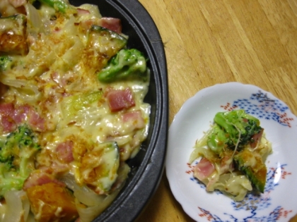 トロトロなチーズに野菜がからまって、とてもおいしかったです。
野菜がたくさん食べられました。