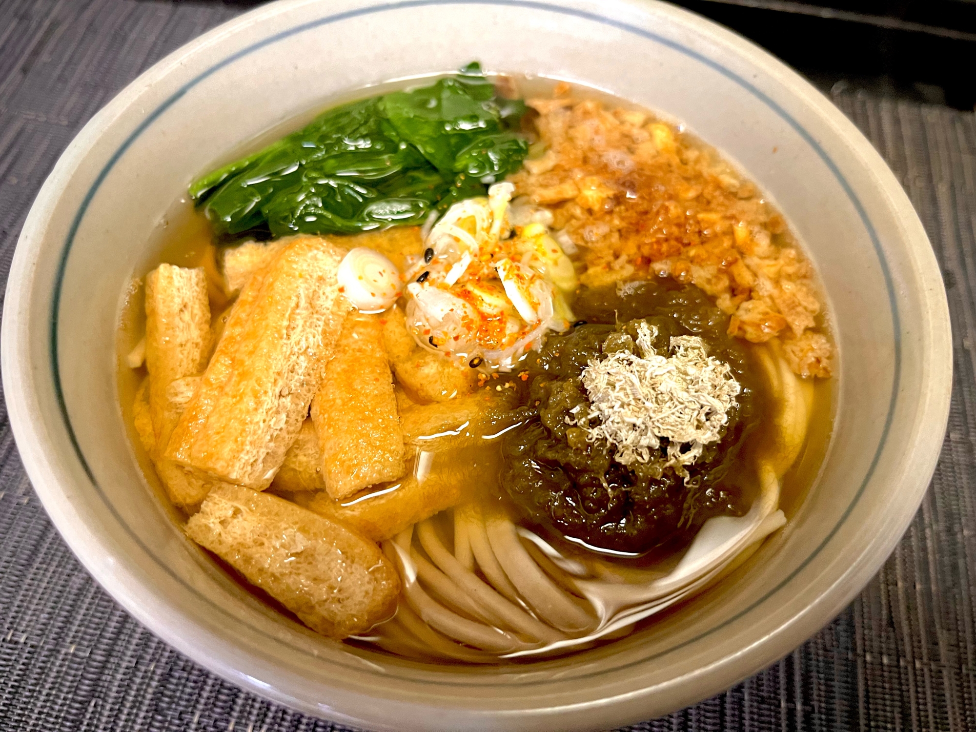 狐と狸の相乗り蕎麦 *むじなそば*