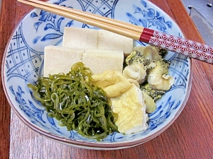 お惣菜☆　「昆布と高野豆腐の炊いたん」