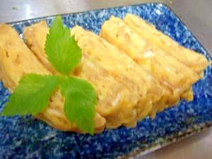 手作りなめ茸で卵焼き