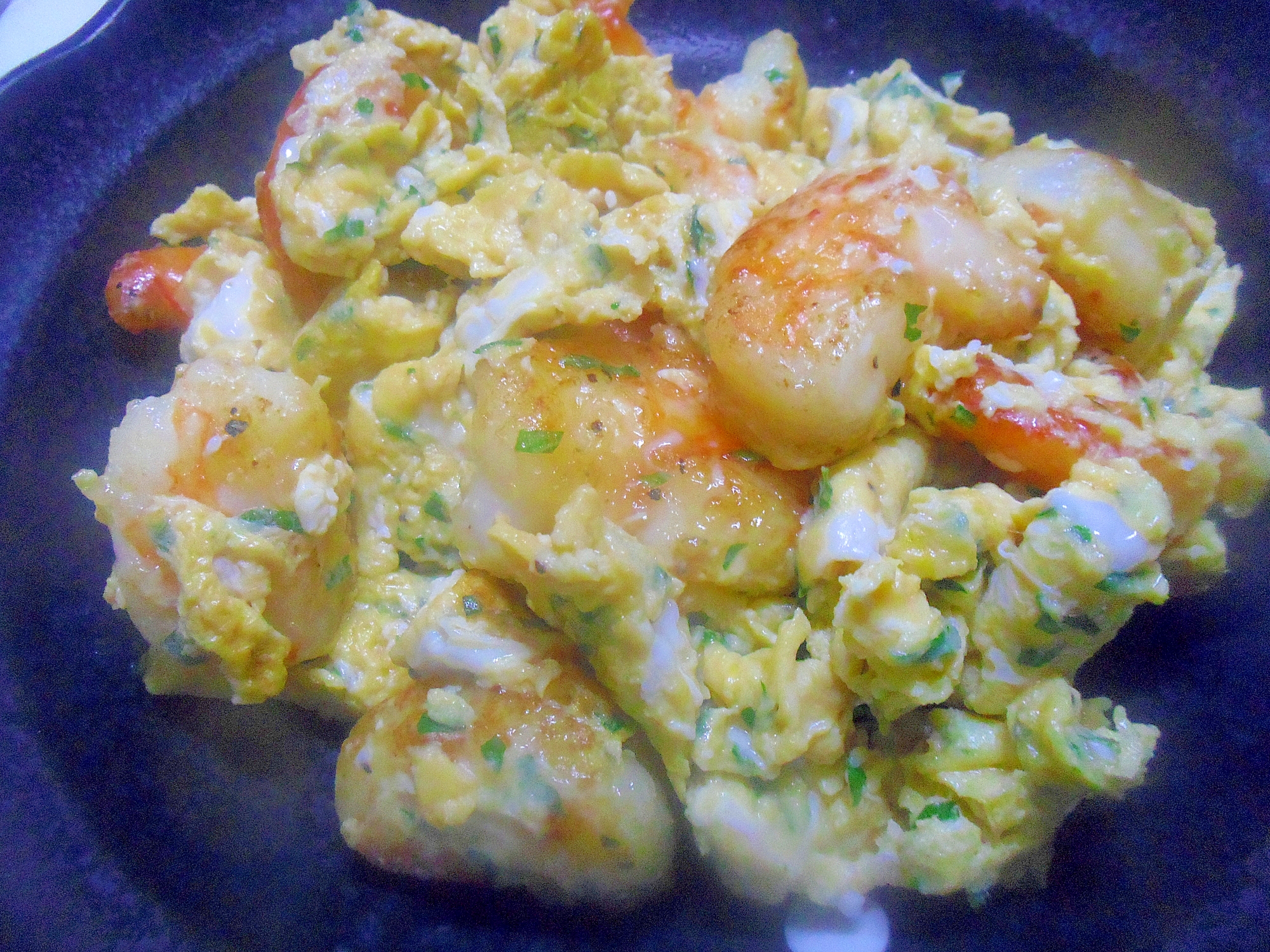 海老と卵炒め