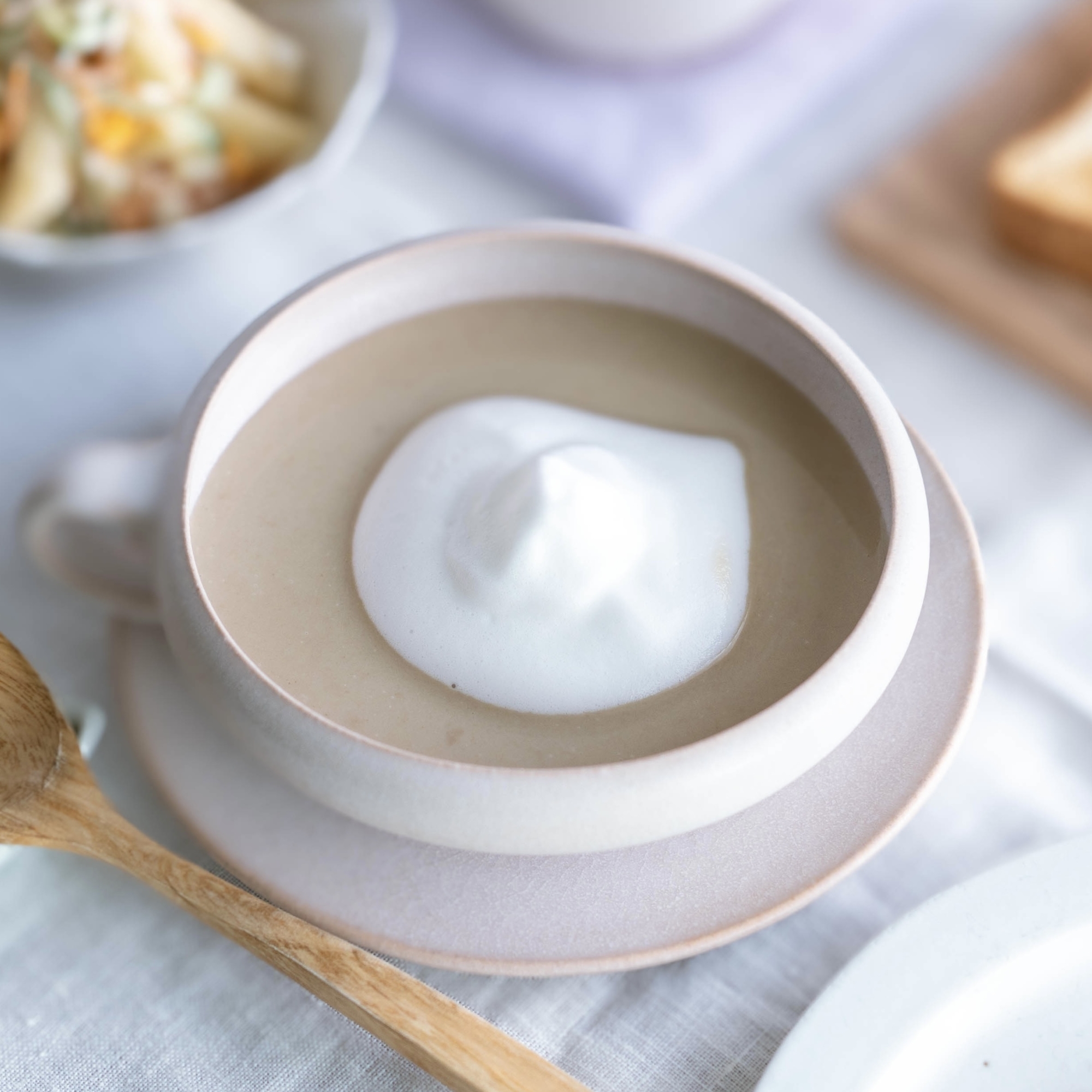 マッシュルームのポタージュ〜カプチーノ仕立て